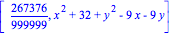 [267376/999999, x^2+32+y^2-9*x-9*y]